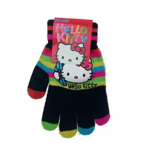 Перчатки для дівчаток кольорові пальчики Hello Kitty